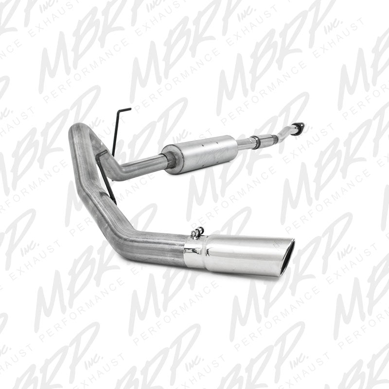 MBRP S5230AL Ford 3 Inch Cat Back Exhaust System Single Side Exit Installer Series For 11-14 Ford F-150 5.0L Long Bed