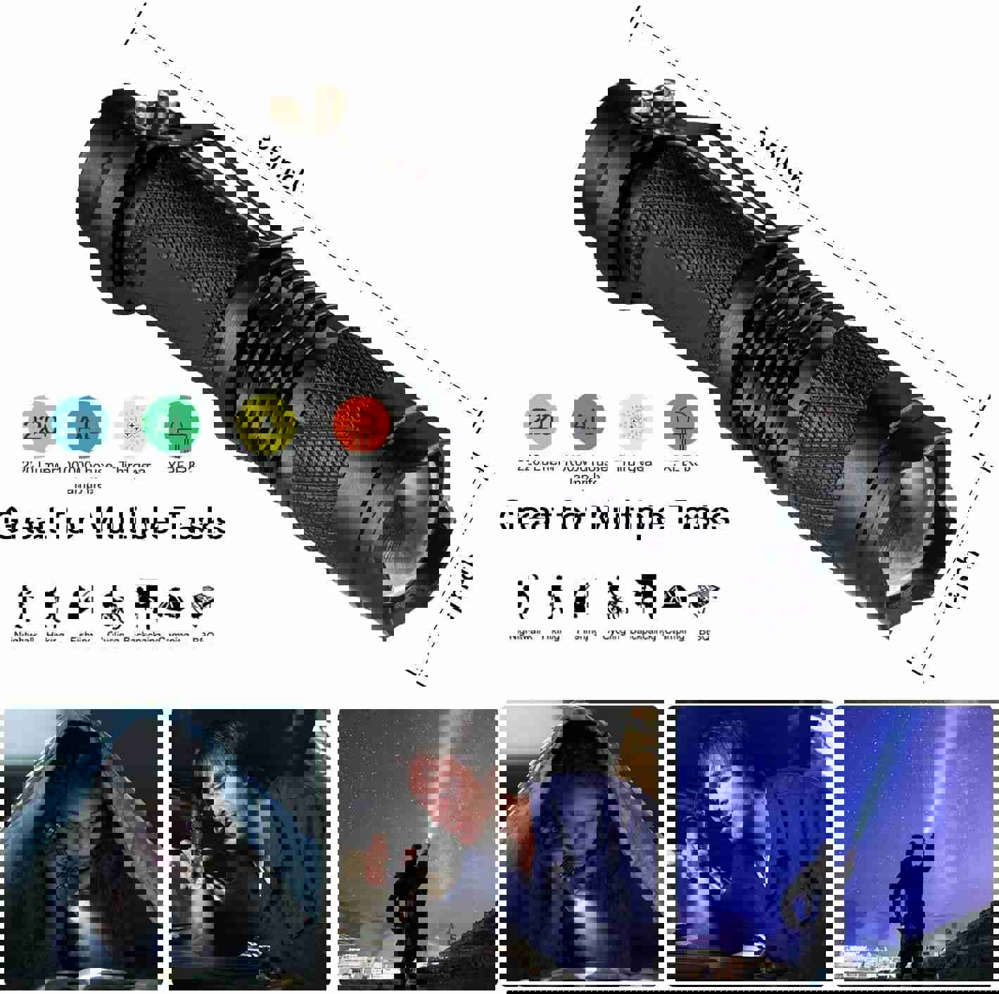 14-In-1 Outdoor Emergency Survival Kit Camping Hiking Tactical Gear Case Set Box