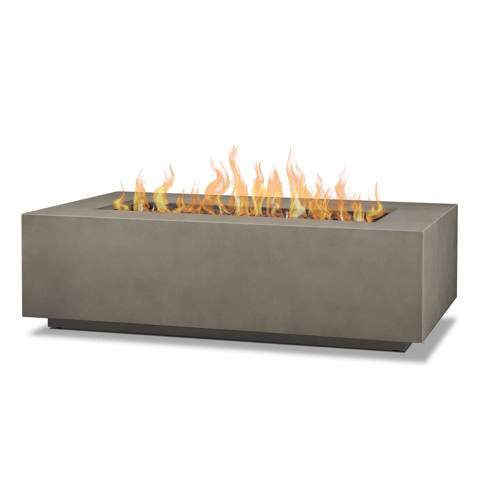 Real Flame Aegean 50 Rectangle Propane or Natural Gas Fire Pit Table