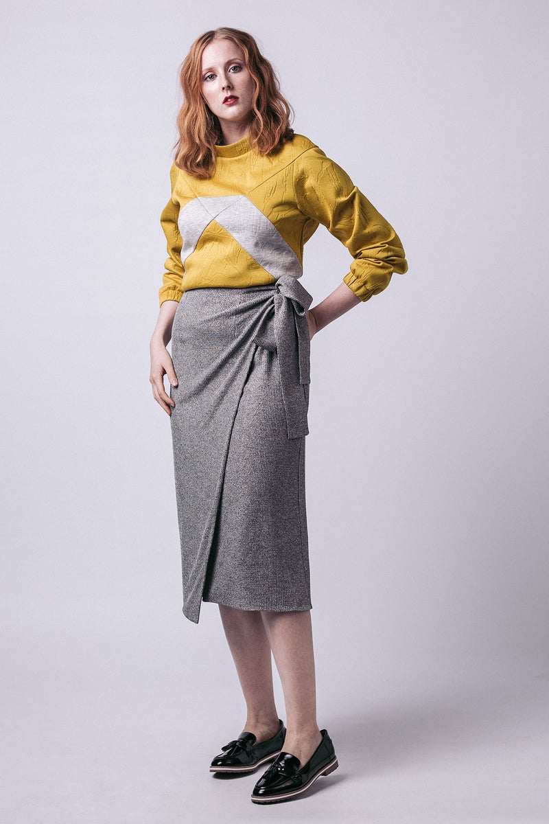 Named Clothing Tierra Wrap Skirt Pattern - Asymmetrical Straight Cut Skirt