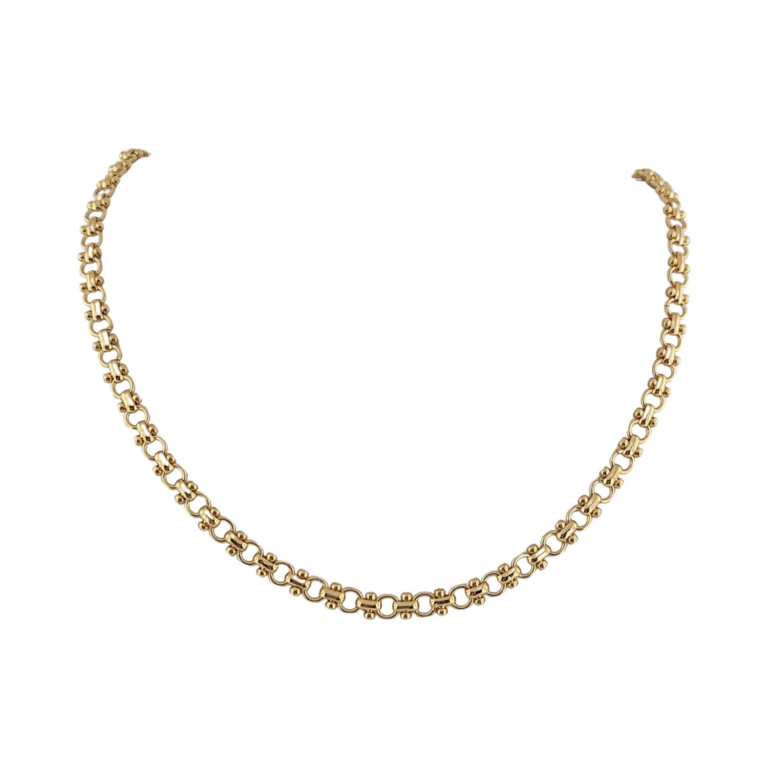 Anabella Mini Bracelet & Necklace Set - 18kt Gold Plated Chunky O Chain
