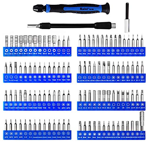 Kaisi 136 in 1 Professional Electronics Repair Tool Kit with Magnetic Drive and Portable Bag