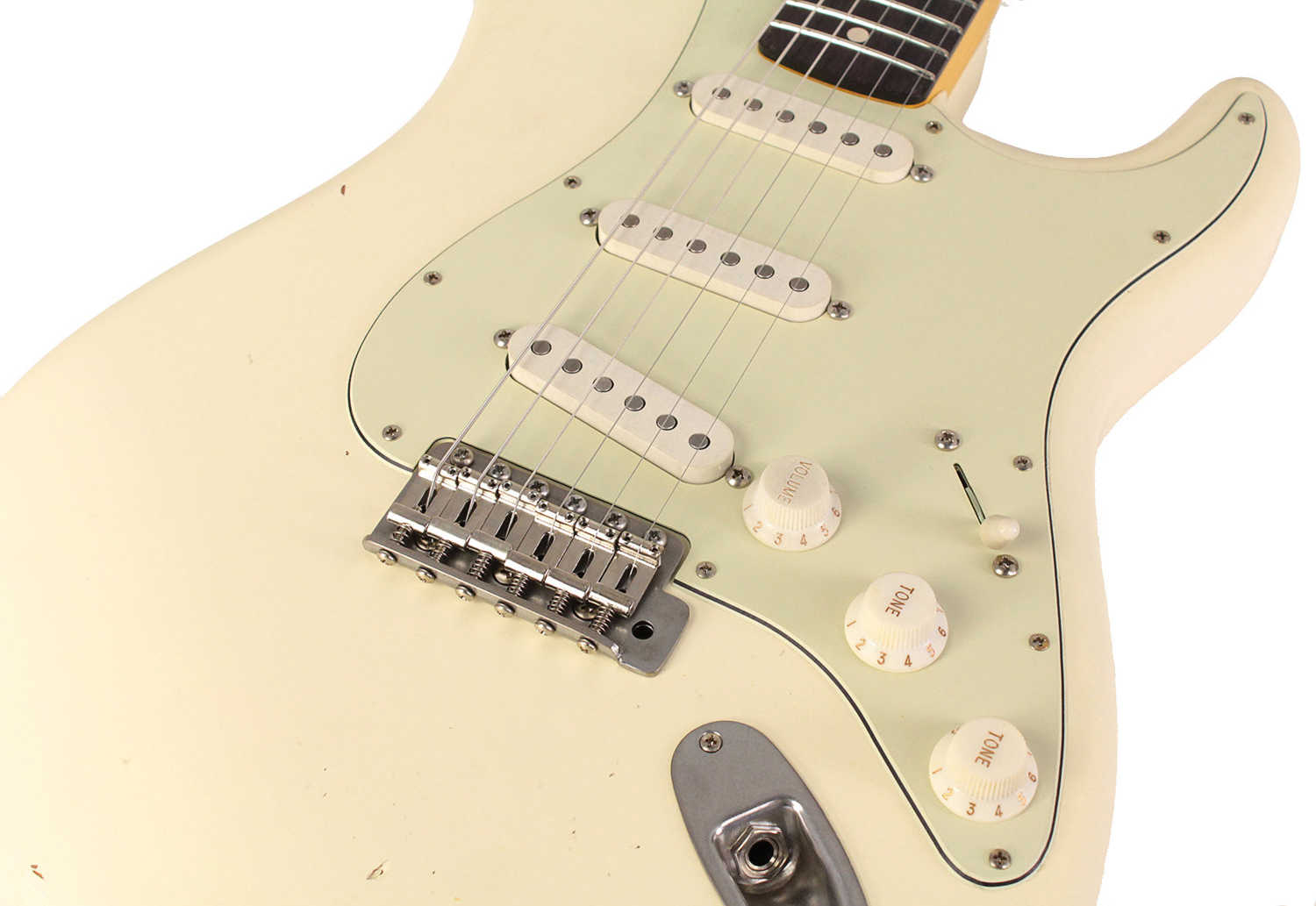 Nash S-63 Guitar, Olympic White, Light Aging