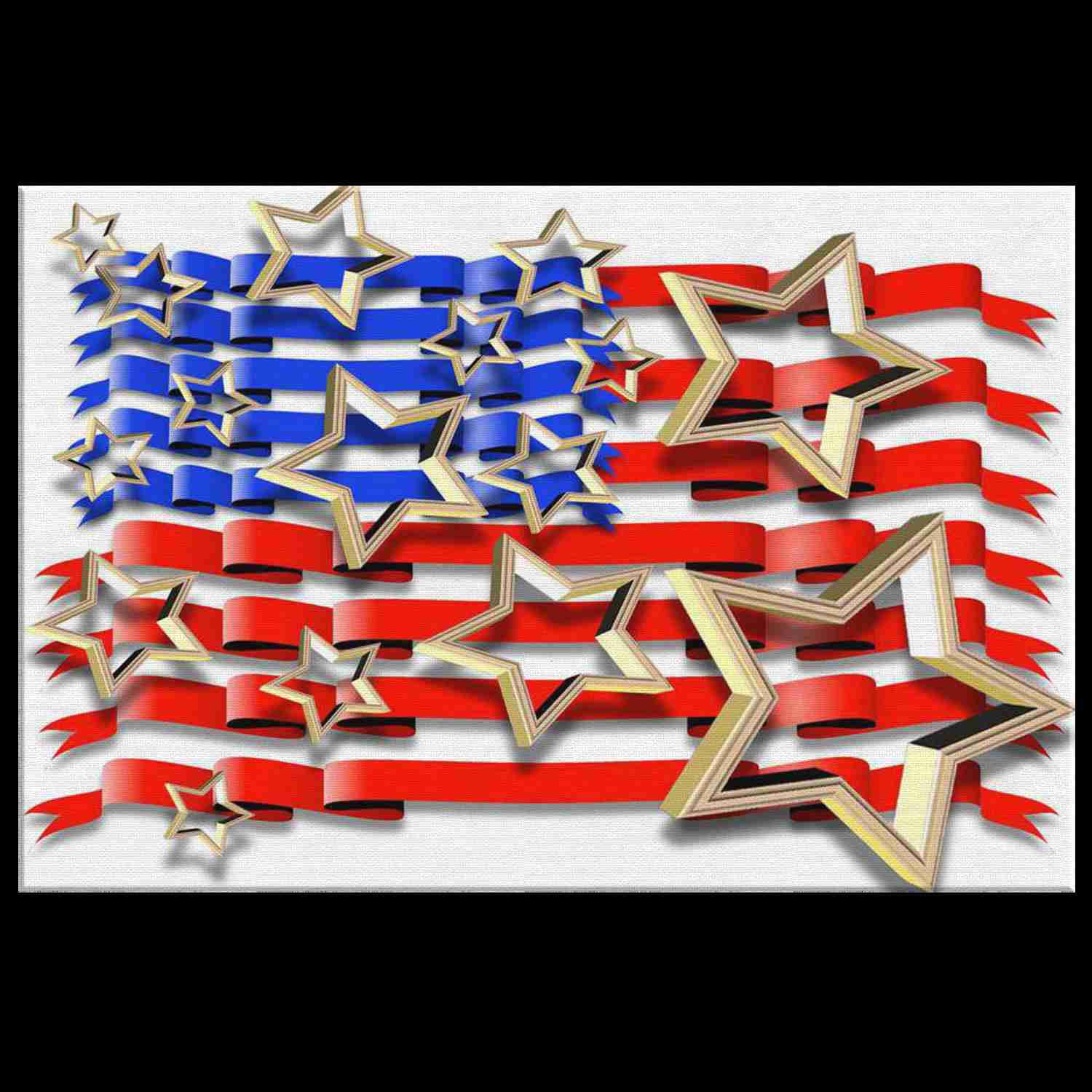 STARS & STRIPES - High-Quality Canvas Art Print