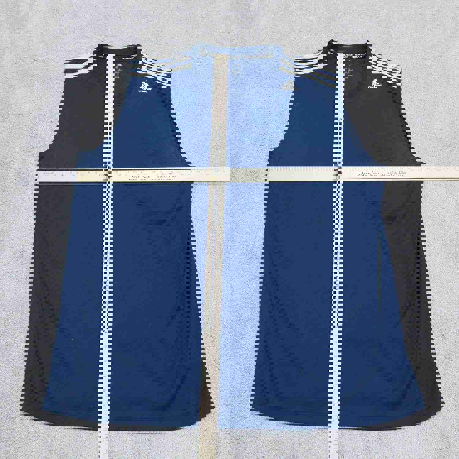 Adidas Men's Activewear Tank Tee Sleeveless Crew Neck Sports Logo Blue Size 2XL