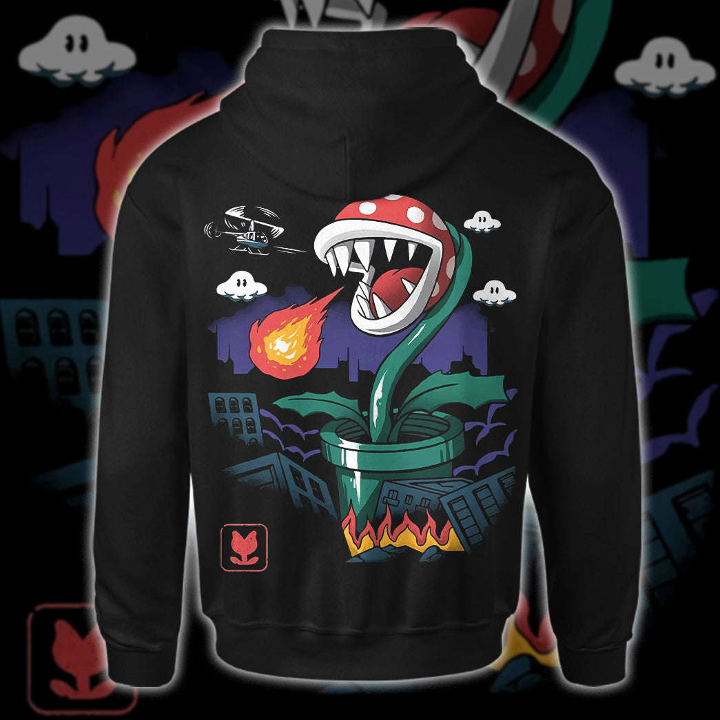 Piranha Plant Super Mario Vintage Custom Graphic T-Shirt