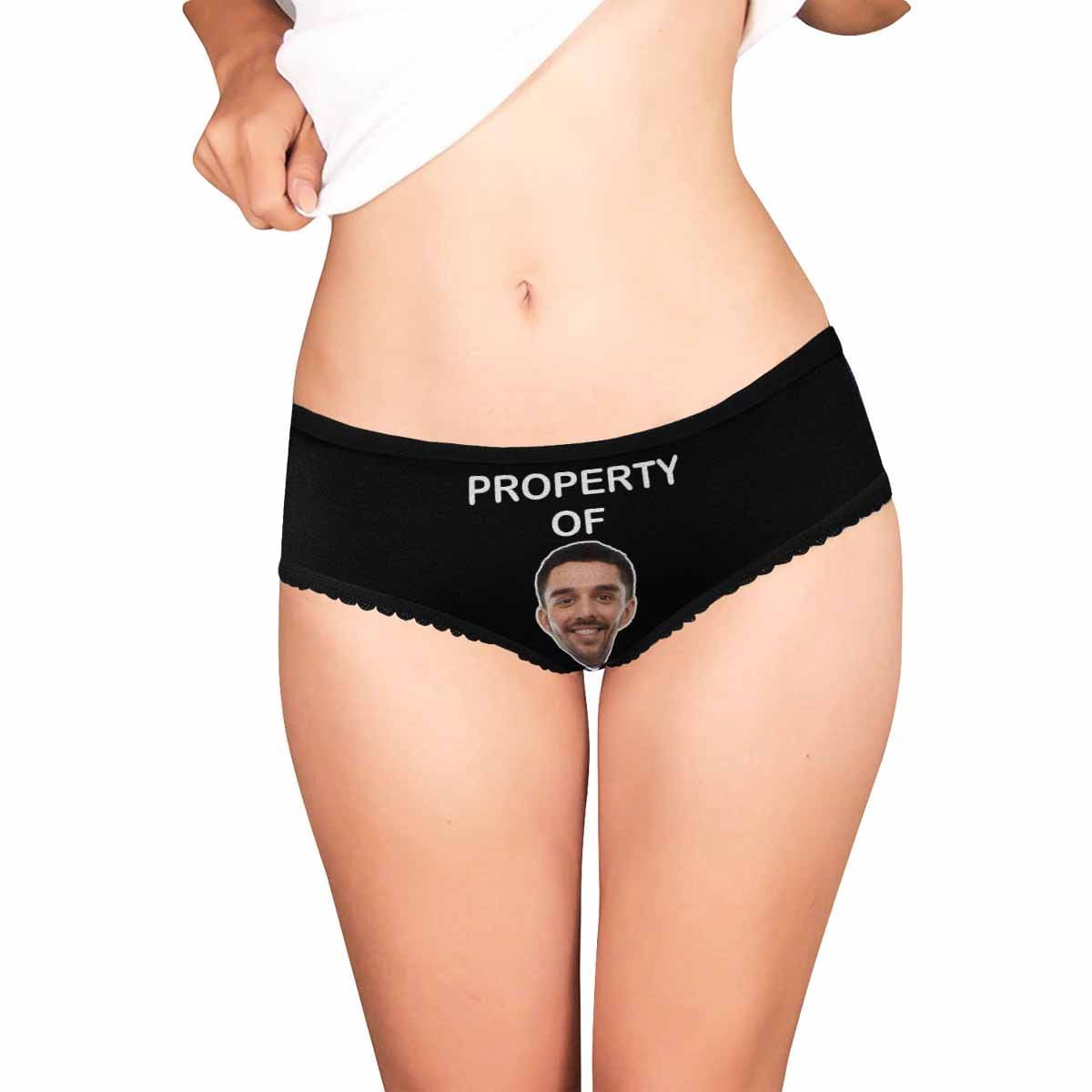 Custom Face Property Underwear for Ladies - Personalized High-Cut Briefs