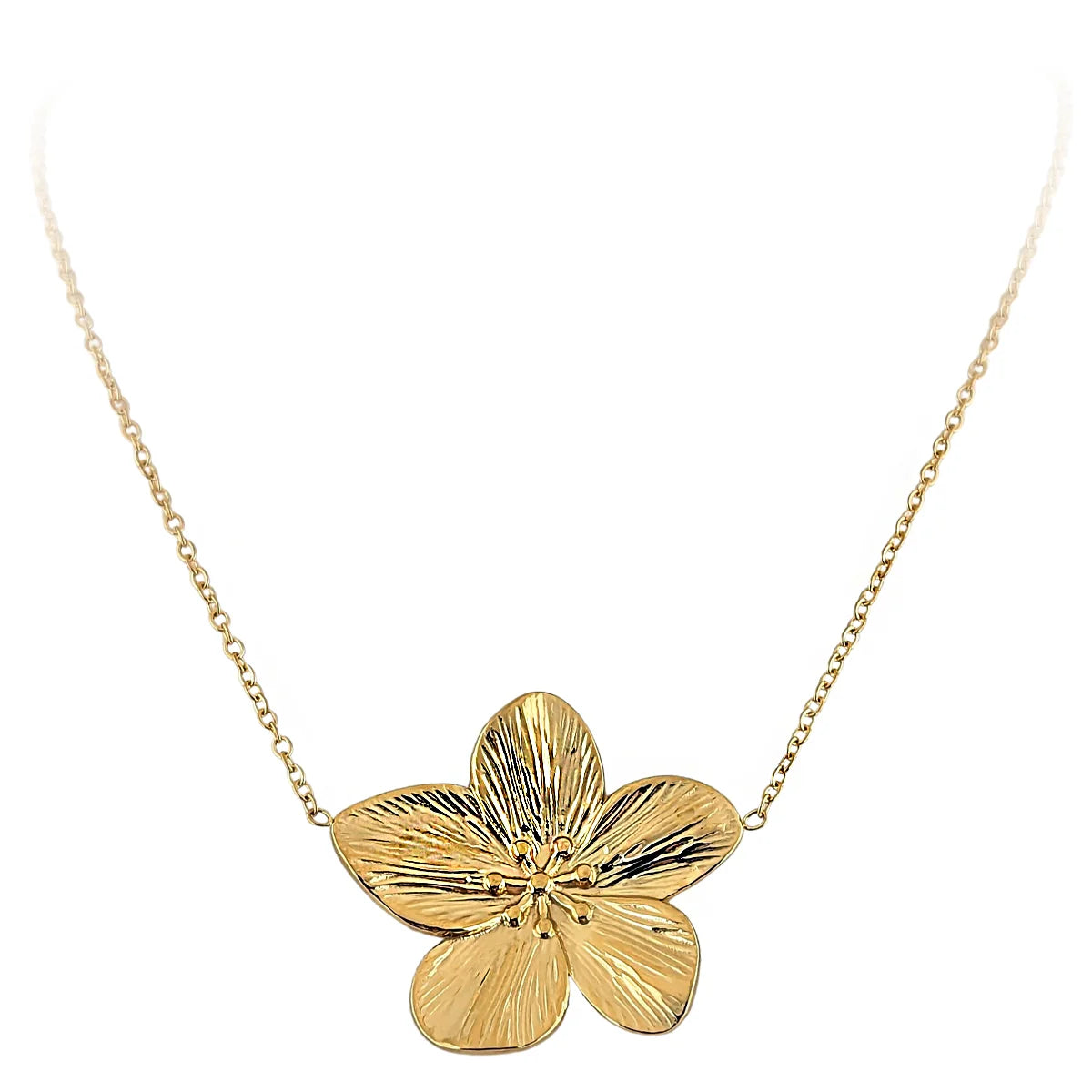 Cherry Blossom Necklace - Elegant Floral Jewelry