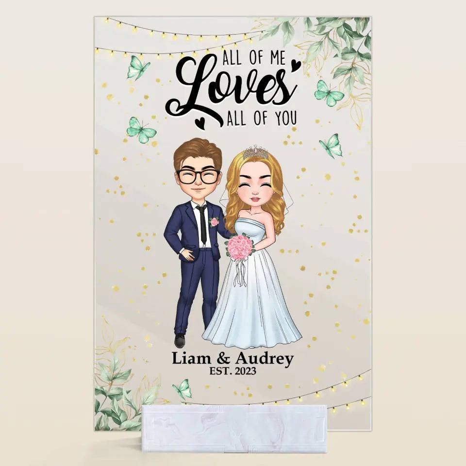 Personalized Custom Acrylic Plaque - Anniversary, Wedding Gift For Couple