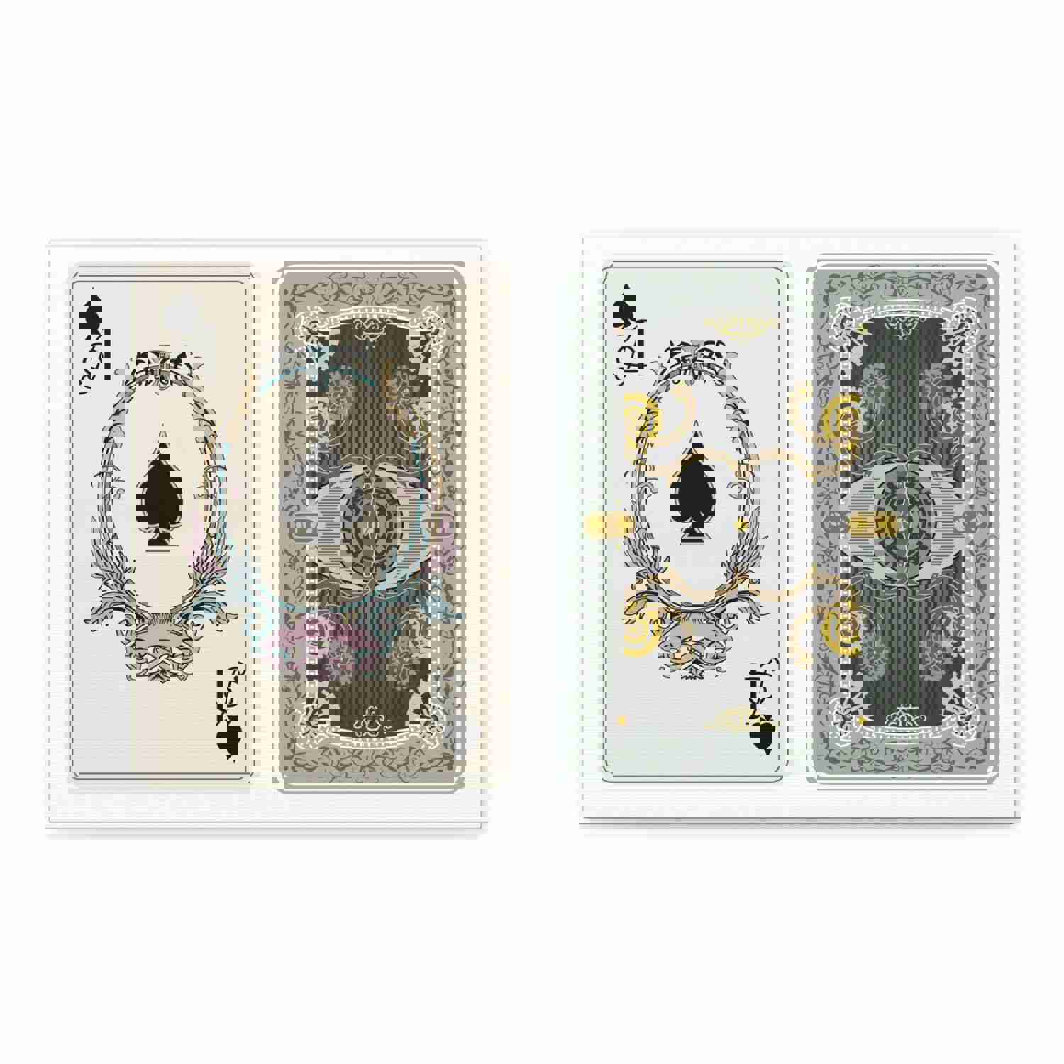 Steampunk Style Ace Of Spades Playing Card Canvas Wall Art - Ready-to-Hang Home Decor