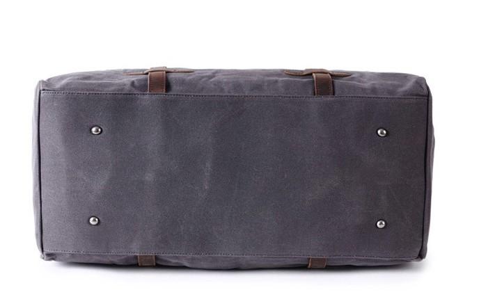 Men's Waxed Canvas Weekender Bag - Durable Travel & Overnight Bag