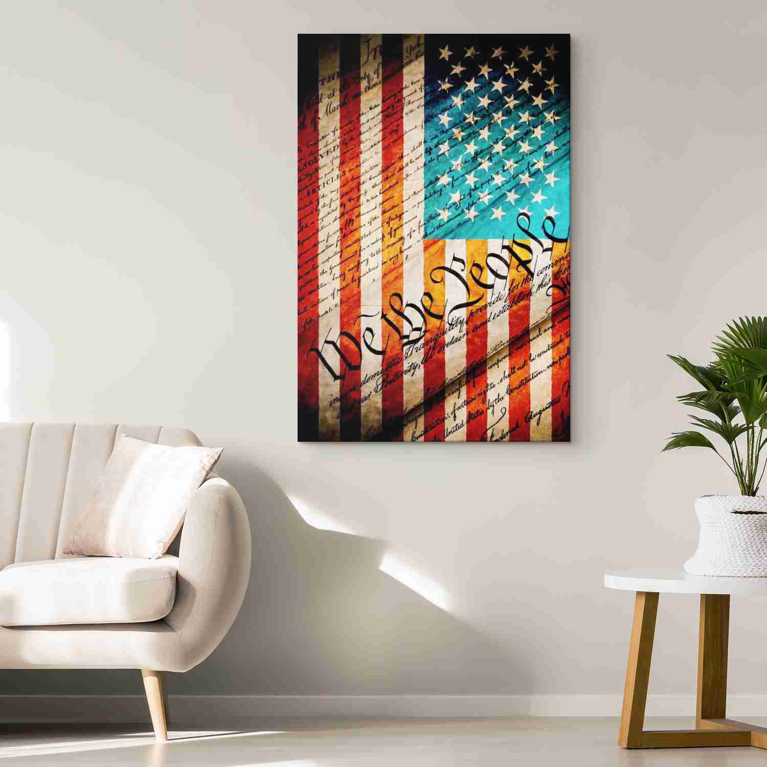 WE THE PEOPLE FLAG ART - CANVAS ART