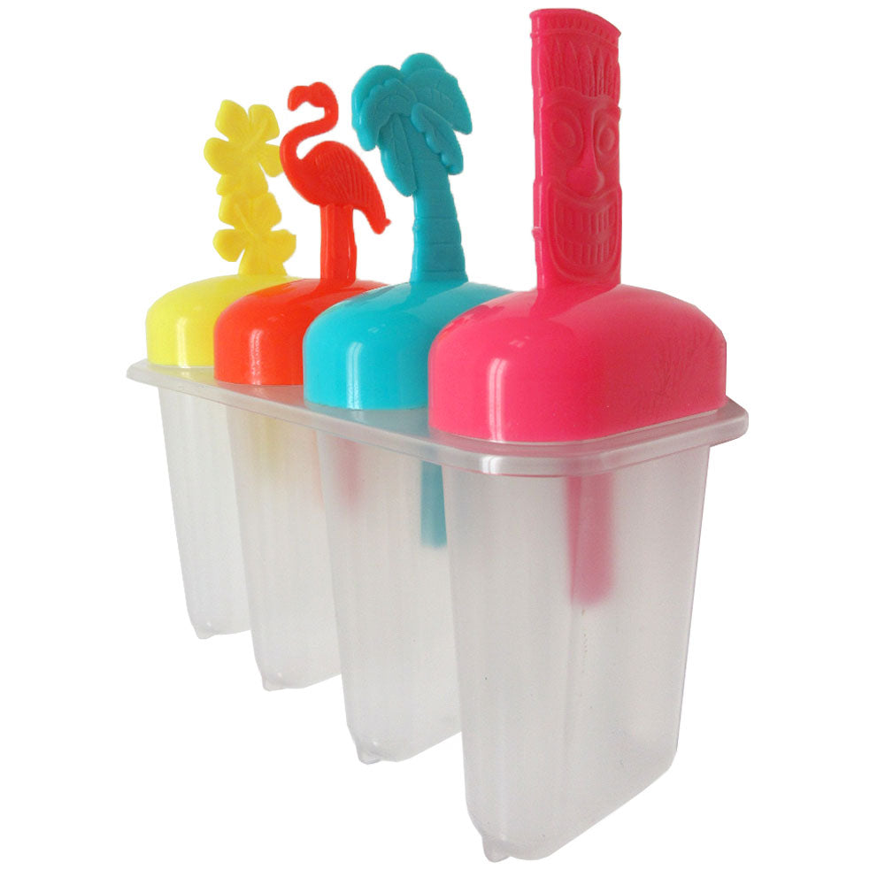 1 Pack Ice Pop Maker with 4 Popsicle Molds for DIY Frozen Treats
