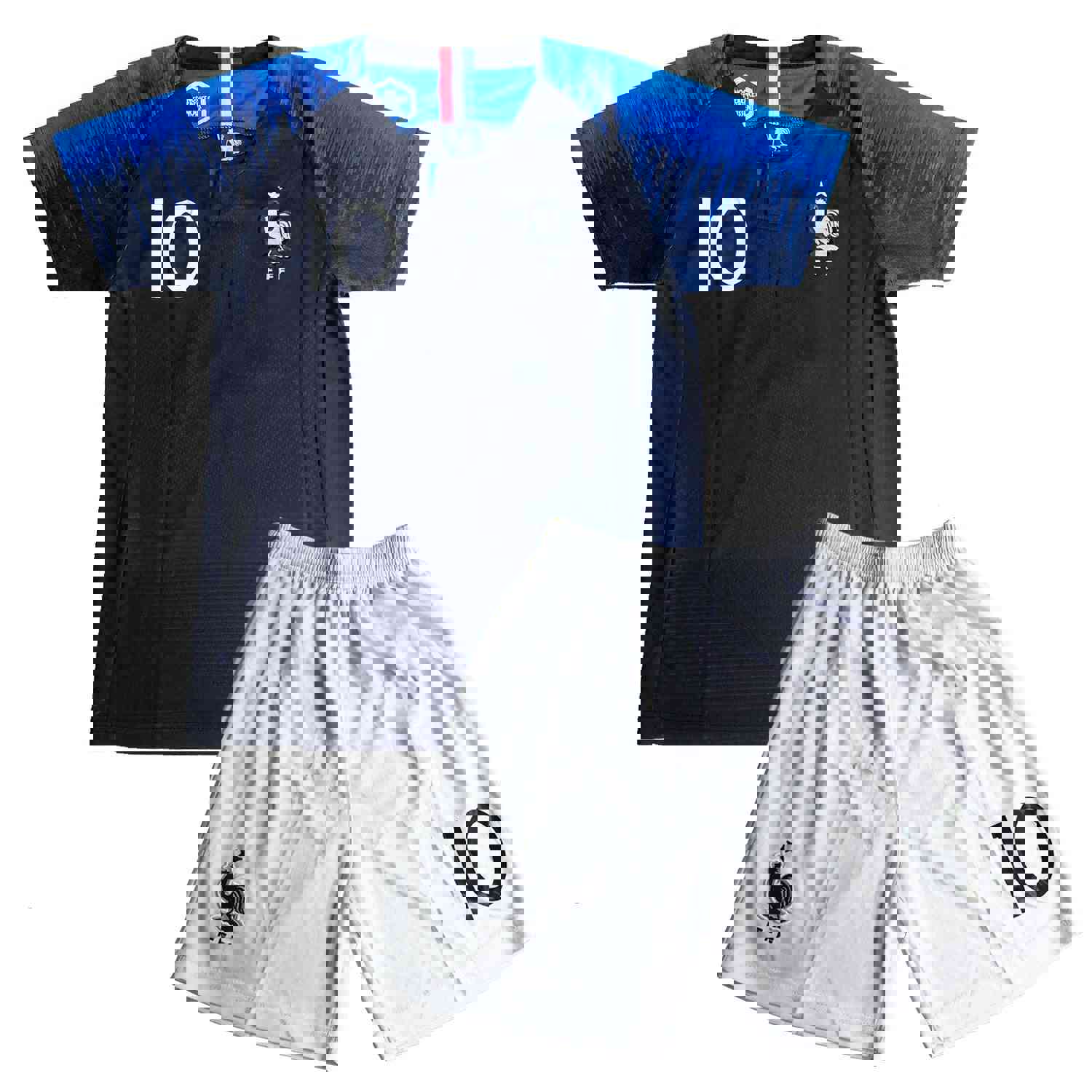 GLL SPORT New 2018 #10 MBAPPE Home Kids Soccer Jersey Kit with Shorts and Socks