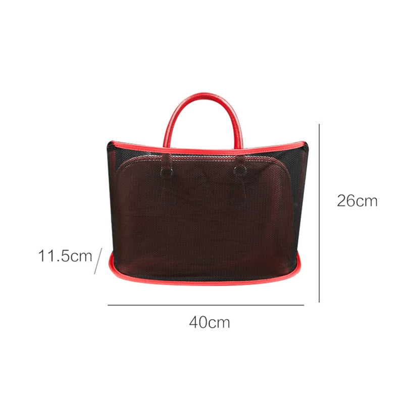 Universal Car Net Pocket Handbag Holder - Multifunction Seat Gap Storage Organizer