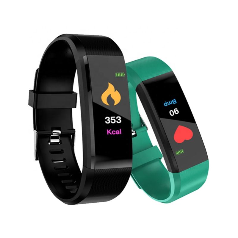 115Plus Smart Bracelet with Heart Rate and Blood Pressure Monitor, Fitness Tracker