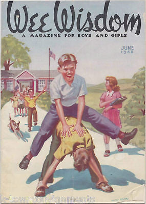 Wee Wisdom Magazine June 1948 - Vintage Educational Magazine for Kids