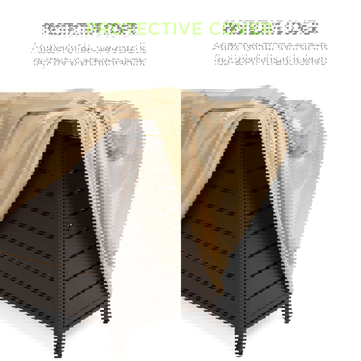 Best Choice Products 57in 50,000 BTU Rectangular Aluminum Gas Fire Pit Table with Storage, Cover, and Glass Rocks - Dark Brown