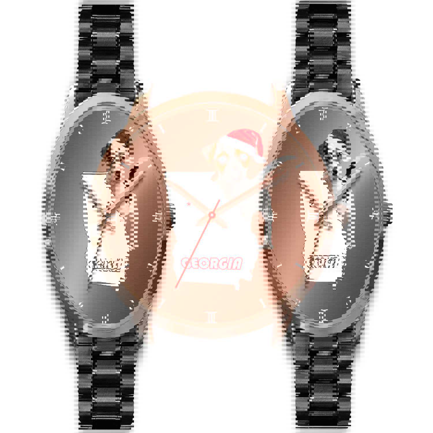 Jack Russell Terrier Georgia Christmas Special Wrist Watch