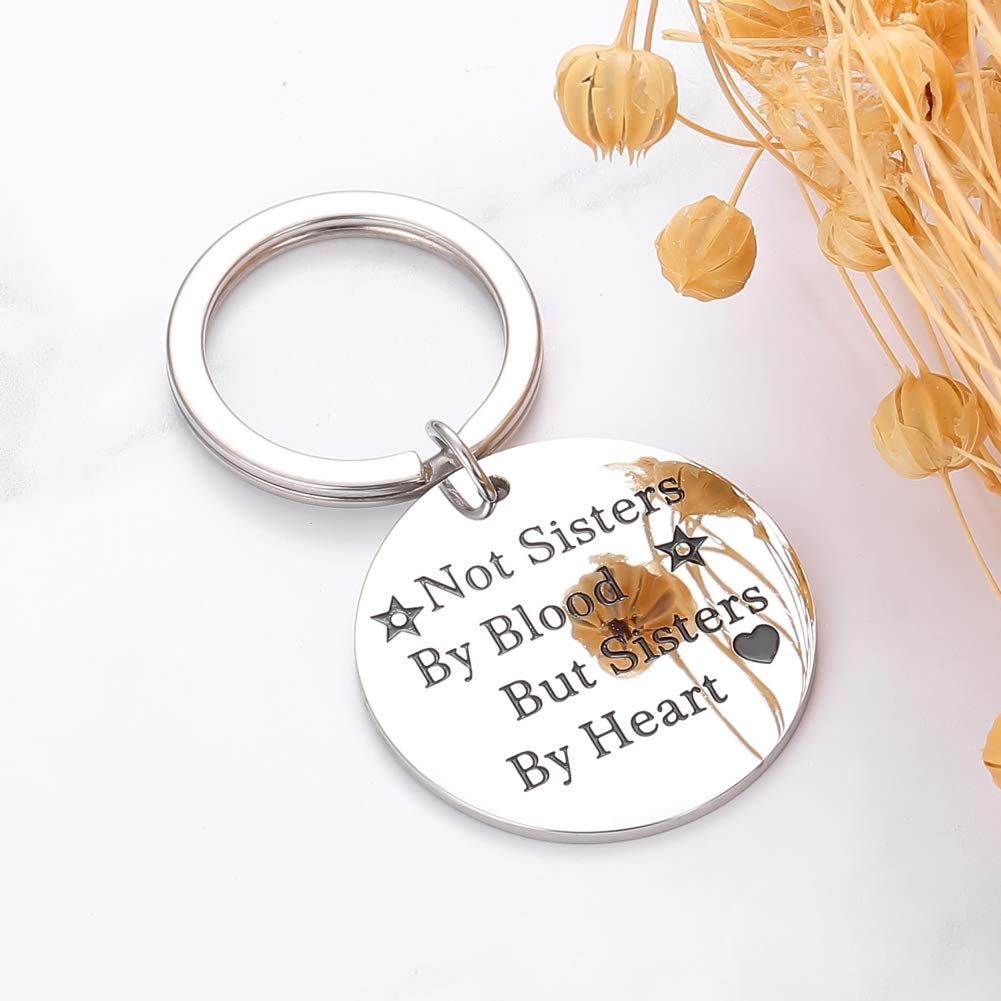 Best Friend Keychain - Sisters by Heart Friendship Jewelry for Women