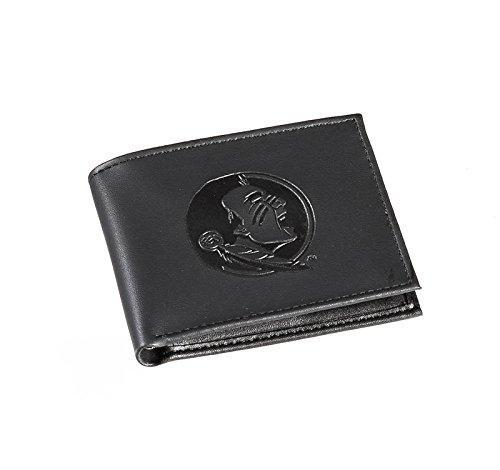 Team Sports America Florida State Bi-Fold Wallet - Vegan Leather Exterior with Genuine Leather Interior