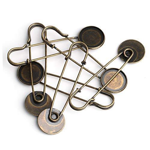 5 Inch Heavy Duty Stainless Steel Safety Pins (10 PCS) - Extra Large for Laundry, Blankets & Upholstery