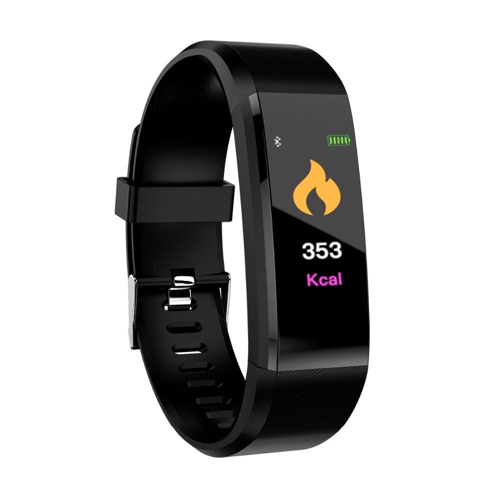 115Plus Smart Bracelet with Heart Rate and Blood Pressure Monitor, Fitness Tracker