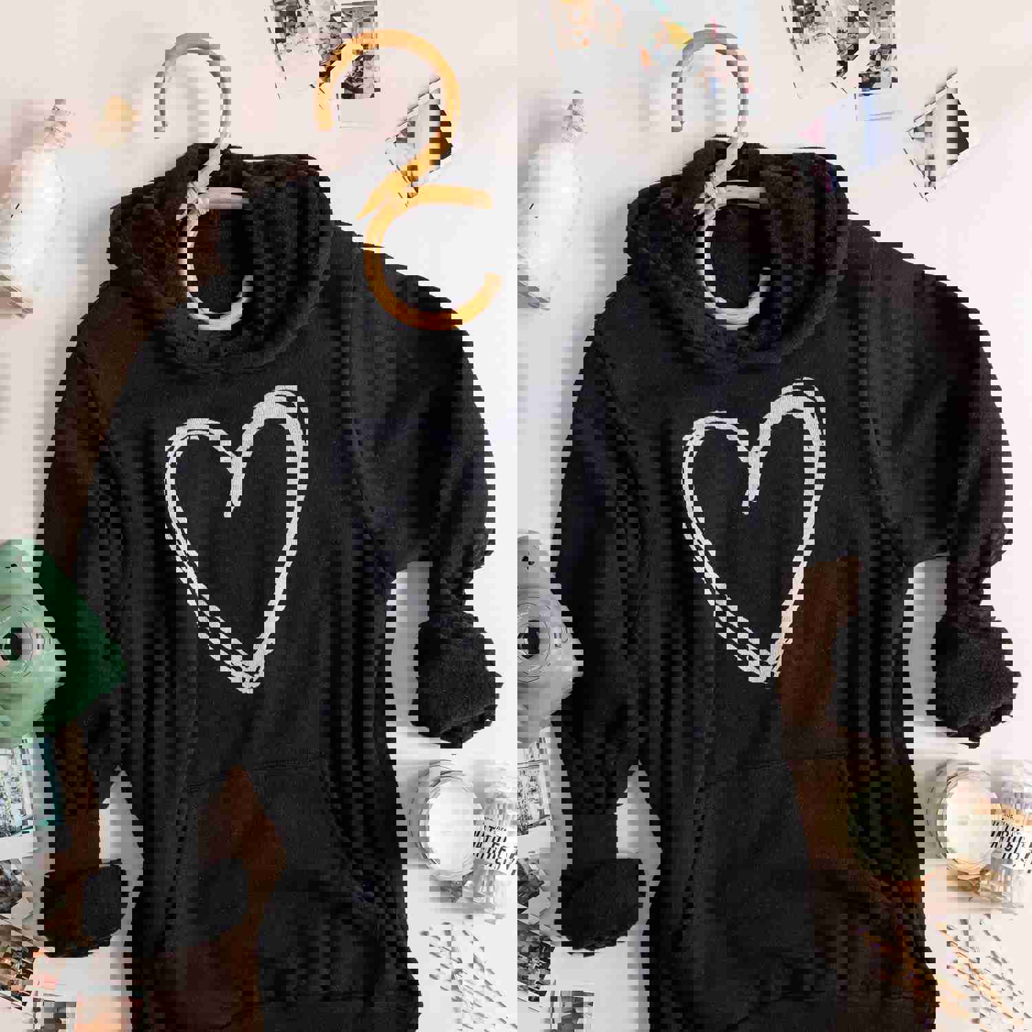 Sketchy Heart (Bella Hoodie)