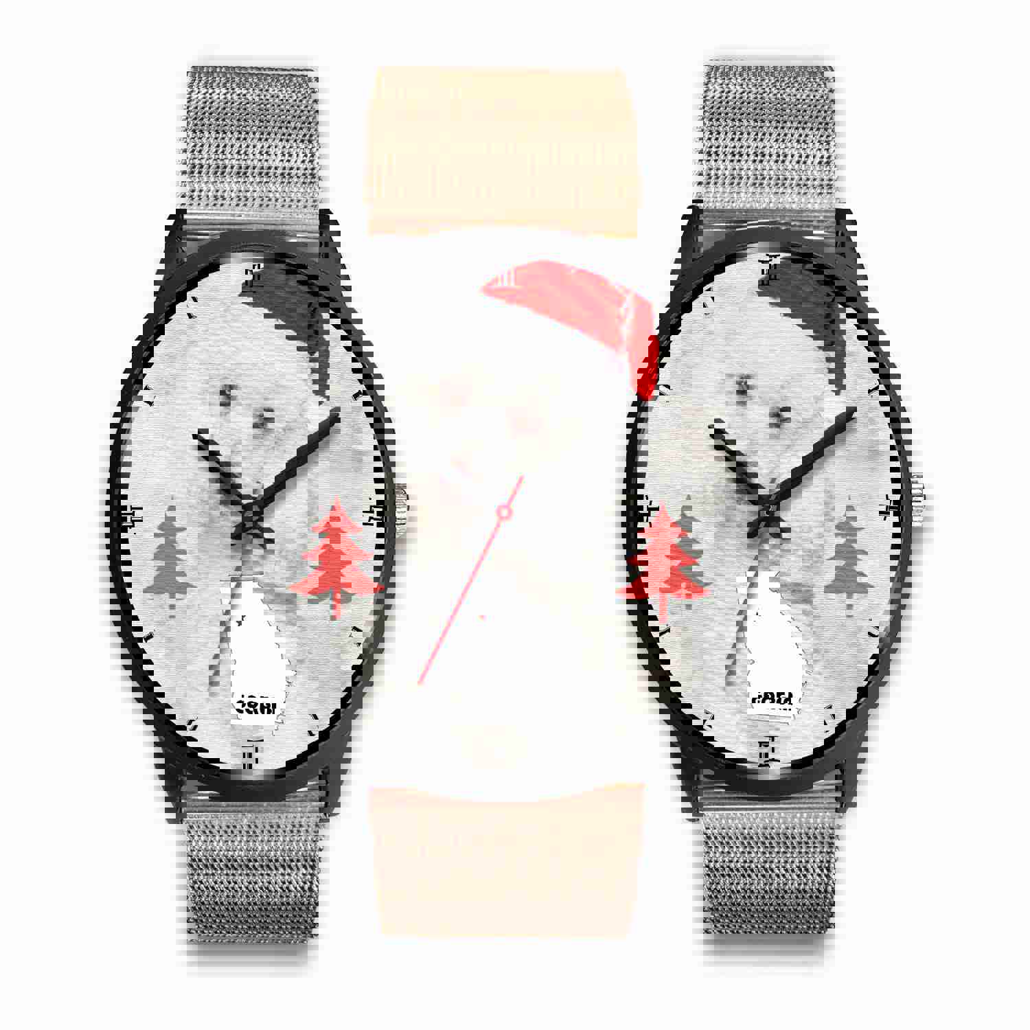 Cute Poodle Dog Georgia Christmas Special Wrist Watch