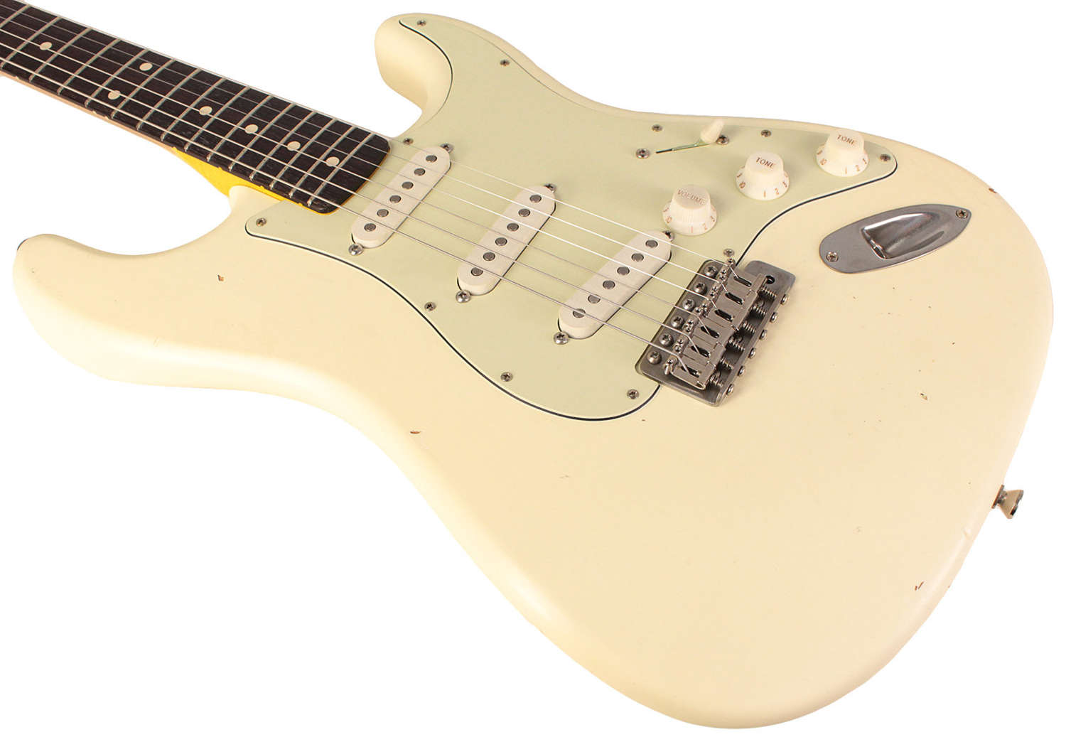 Nash S-63 Guitar, Olympic White, Light Aging