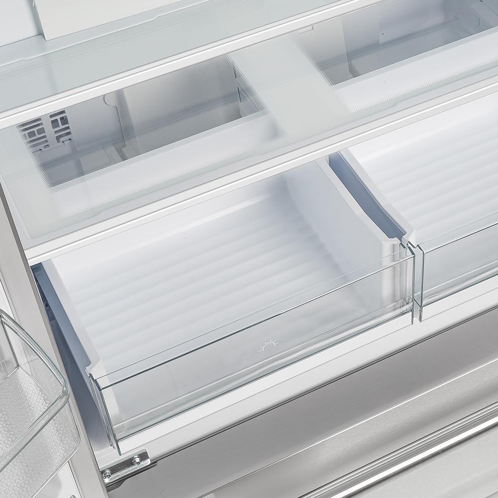 Forno 36-inch, 19.2 cu.ft. Freestanding French 4-Door Refrigerator with Interior Ice Maker