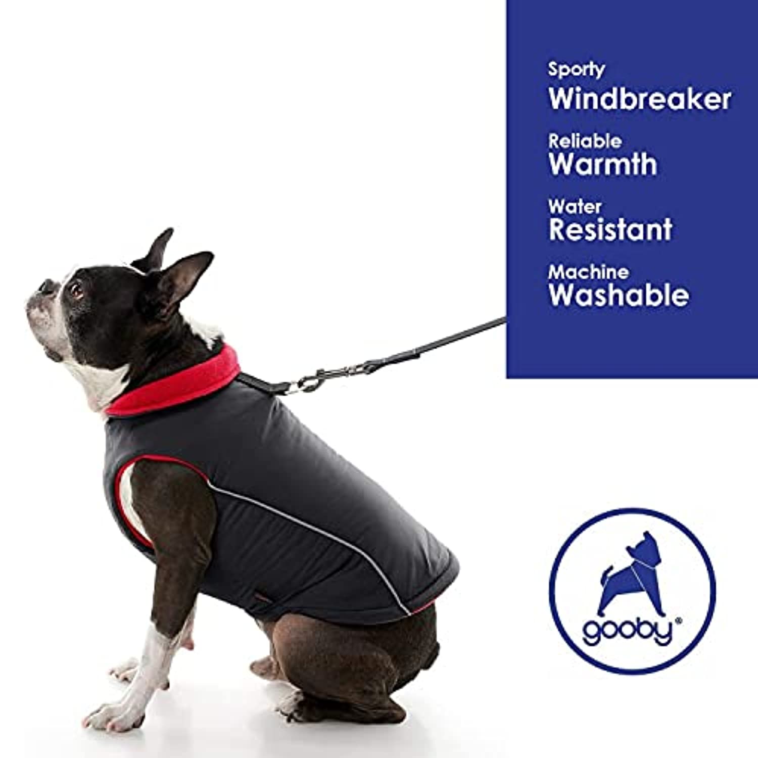 Feeke Sports Vest Dog Jacket - Reflective Fleece-Lined Vest for Small Dogs