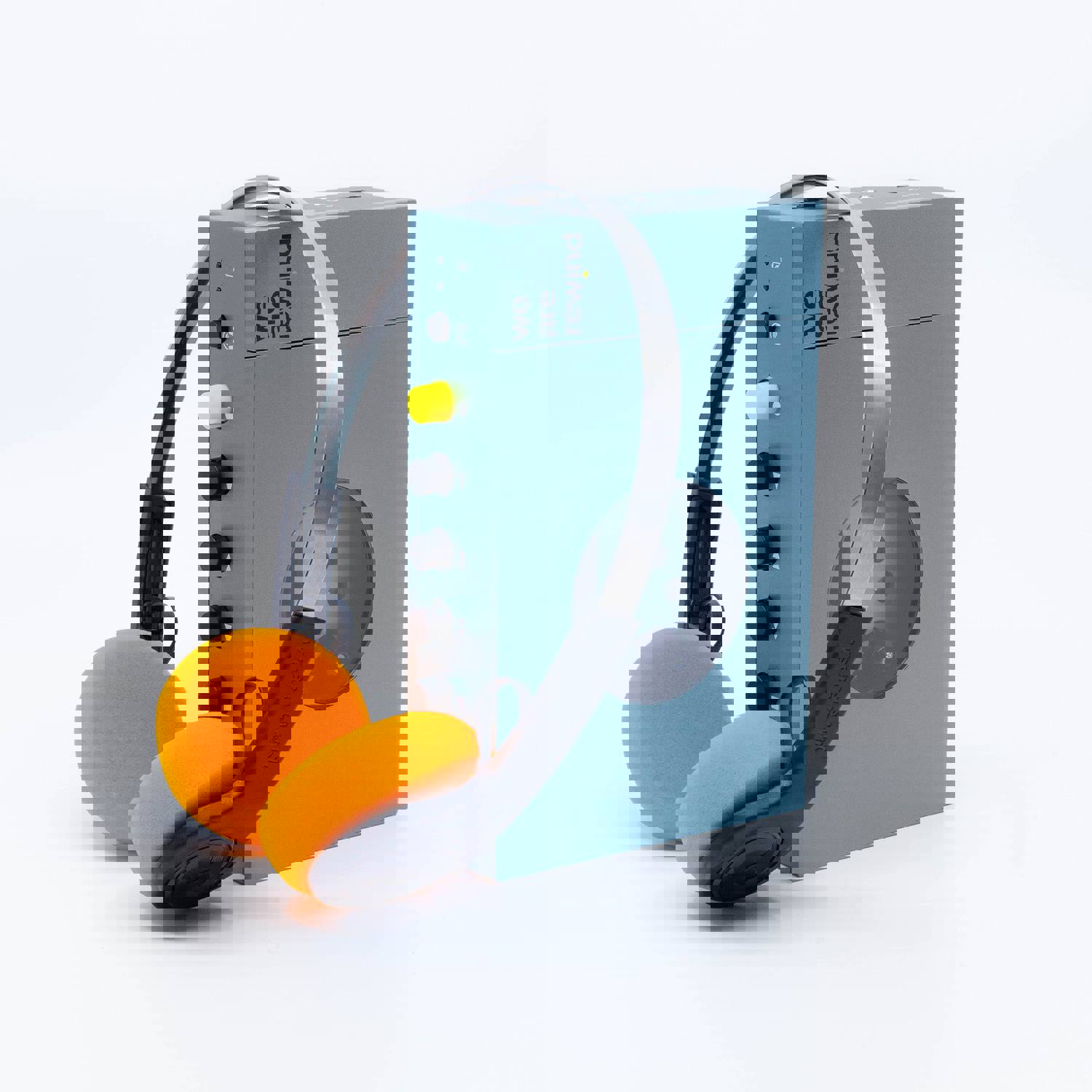 Blue Cassette Player with Wireless Headphone - Retro Stereo Pack