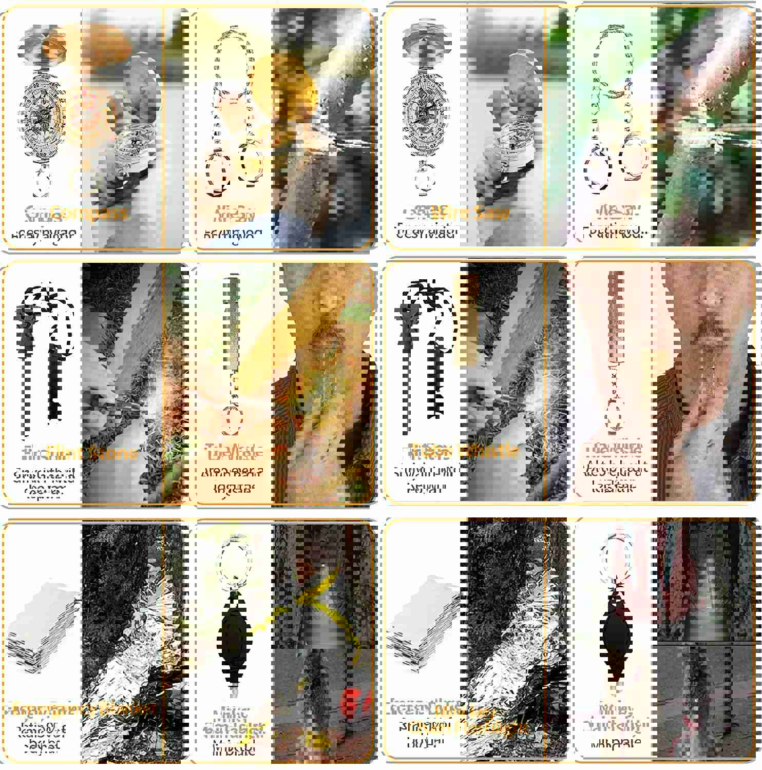 14-In-1 Outdoor Emergency Survival Kit Camping Hiking Tactical Gear Case Set Box