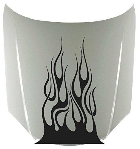 Tribal Flame Fire Car Decals - High Gloss Vinyl Hood Sticker for Trucks & Dune Buggies