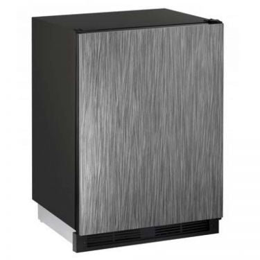 U-Line Combo Refrigerator & Ice Maker - Black Cabinet with Integrated Door