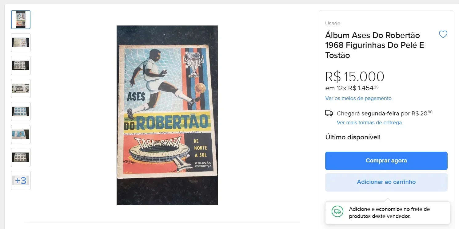 Vintage Football Album Collection Kit - 3 Rare Brazilian Albums (1956-1969)