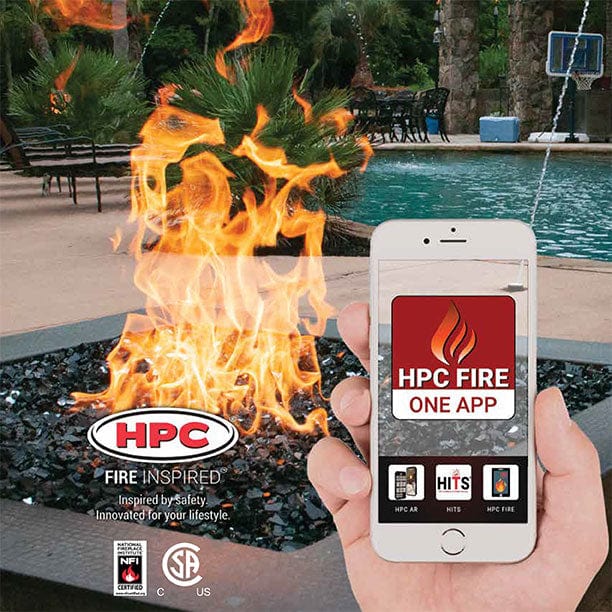42 X 14 Rectangle H-Burner Fully Assembled Commercial Grade Fire Pit Insert with Electronic Ignition & Push Button by HPC