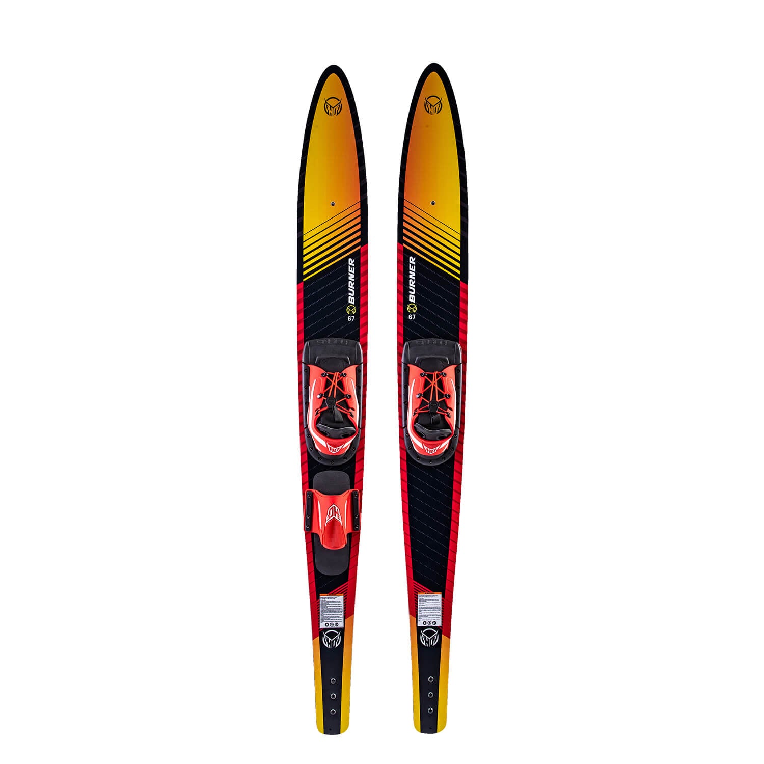 HO Sports Burner Combo Skis 2024 - V-Bottom Design for Stability and Easy Skiing