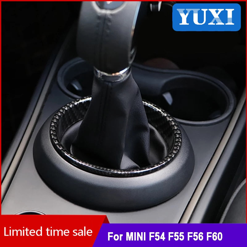 Car Gear Lever Panel Ring Cover for BMW MINI ONE COOPER S F54 F55 F56 F57 F60 Countryman Interior Decoration Accessories