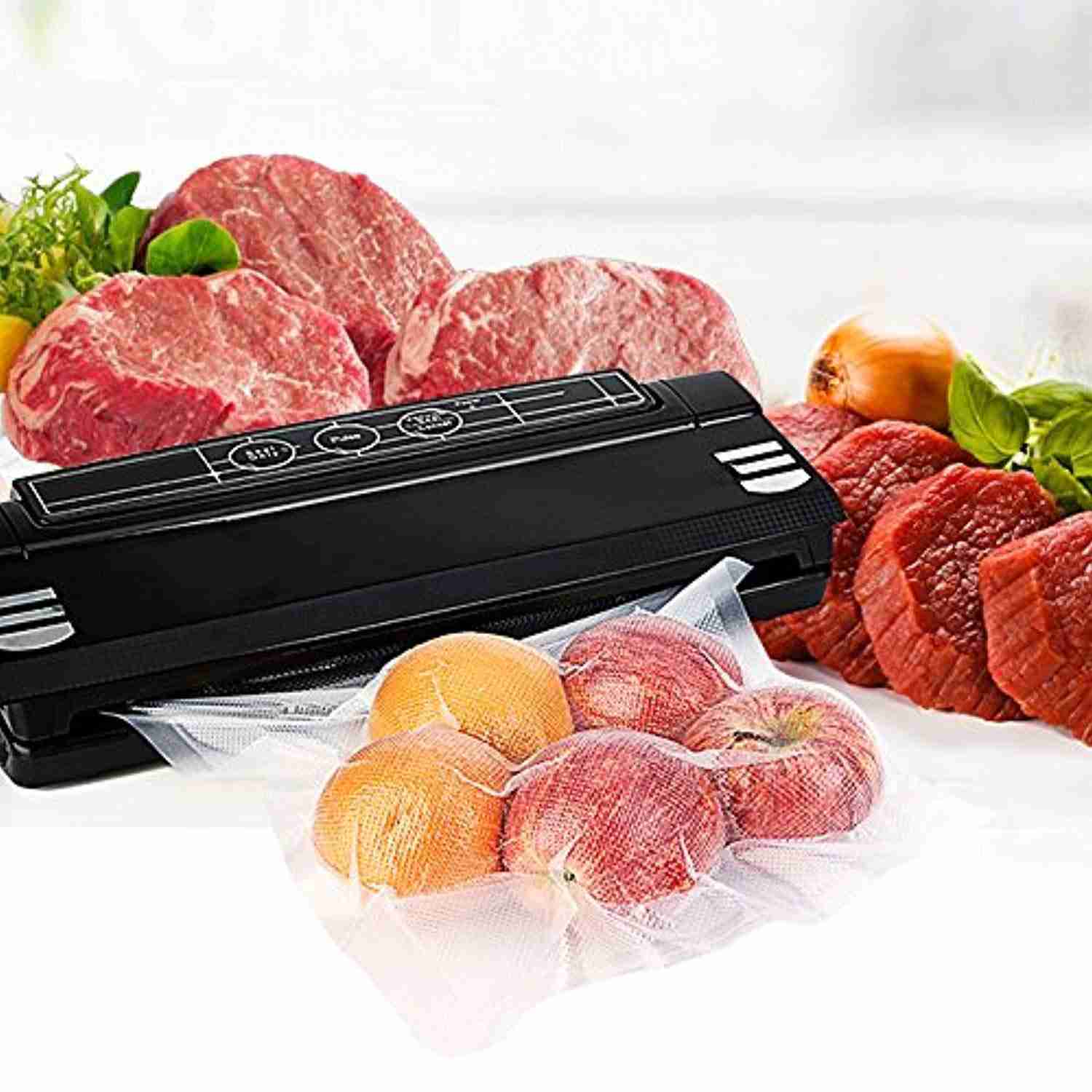 WISH 11”X25’ Heavy Duty Vacuum Sealer Bags (4-Pack, 100 Feet Total) for Sous Vide and FoodSaver