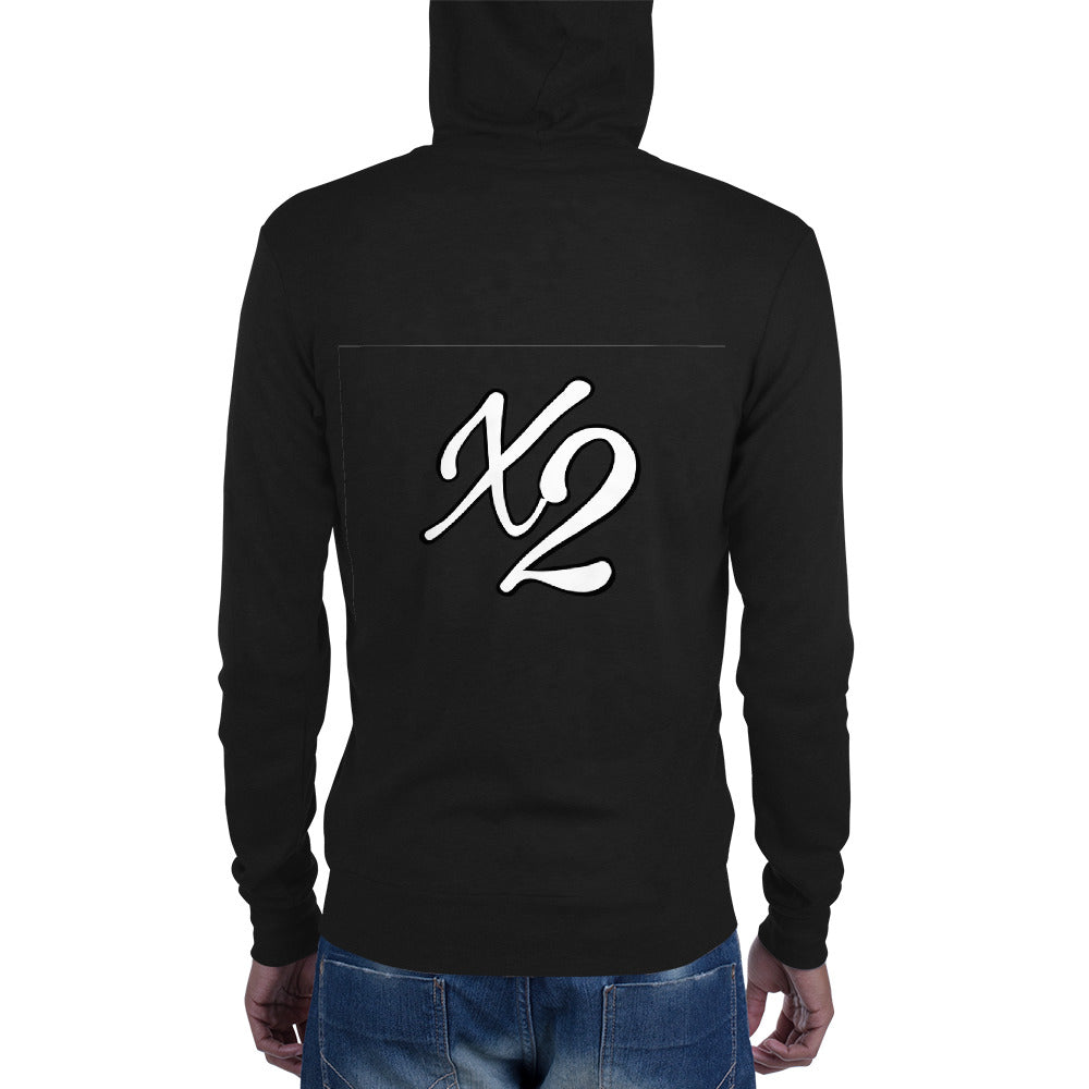 S-X2 ZIP UP HOODIE - Lightweight Unisex Hoodie with Kangaroo Pocket