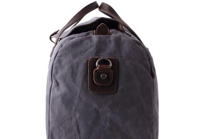 Men's Waxed Canvas Weekender Bag - Durable Travel & Overnight Bag