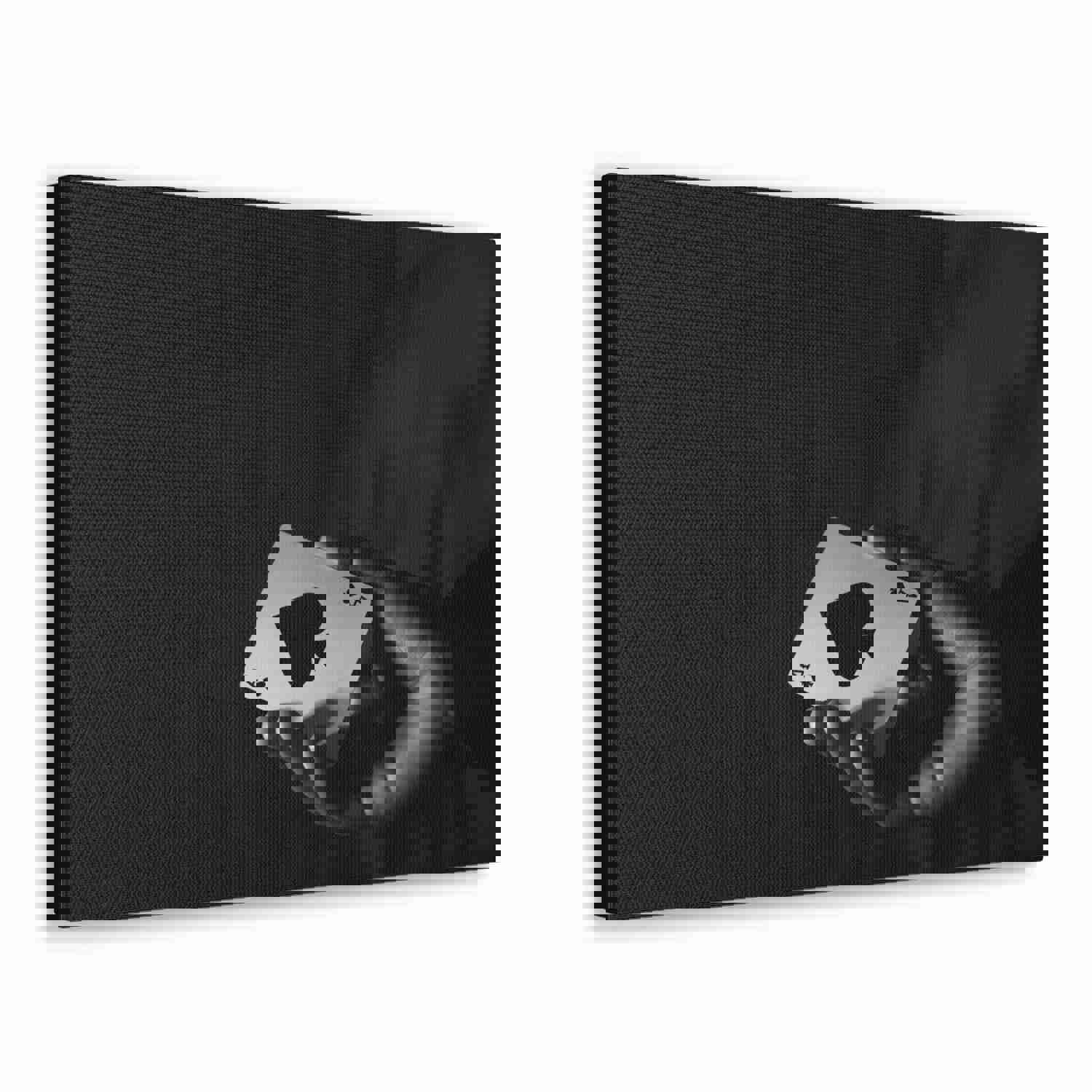 Ace of Spades In Hand Playing Card Canvas Wall Art - Ready-to-Hang Home Decor