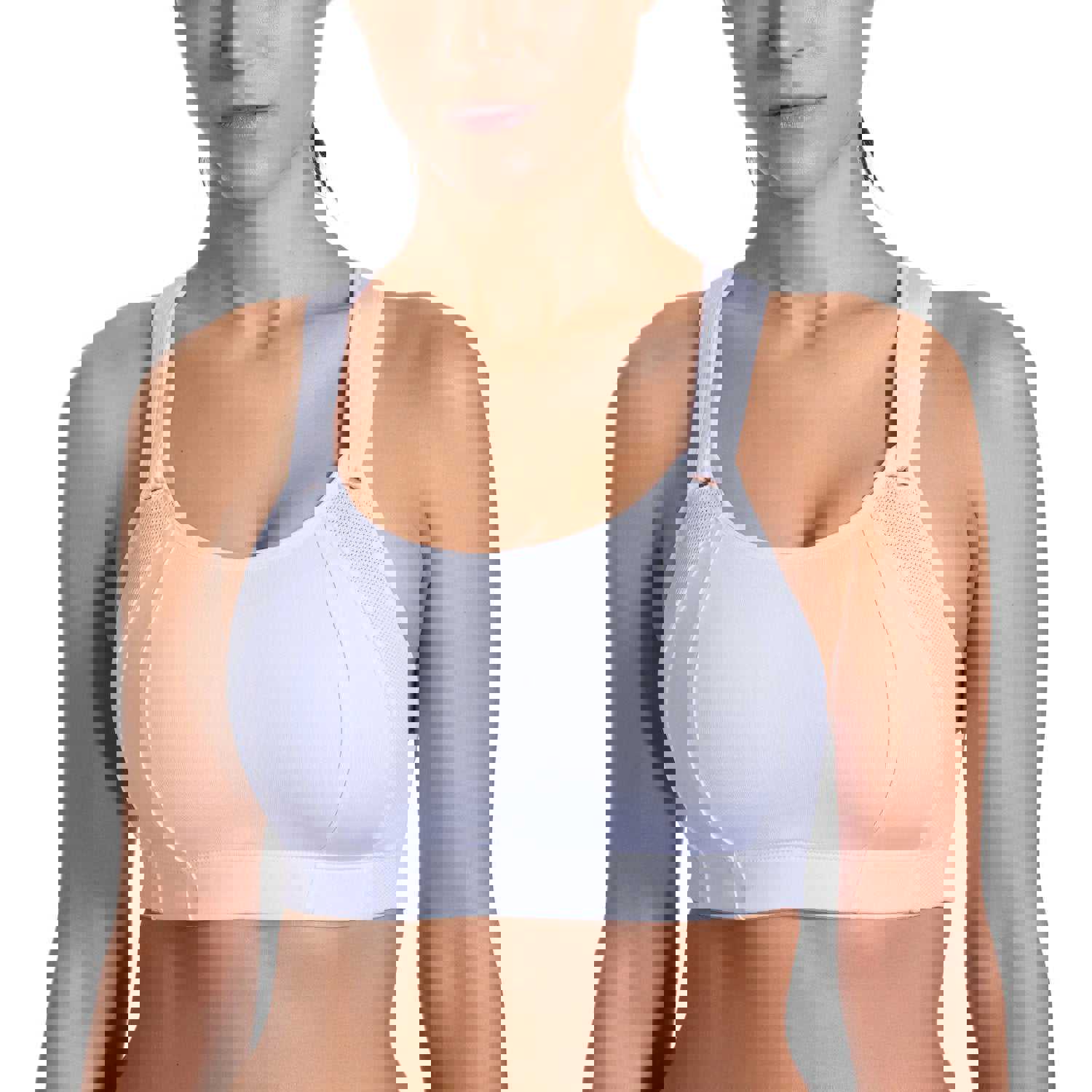 SYROKAN Women's Front Adjustable Lightly Padded Wirefree Racerback High Impact Sports Bra