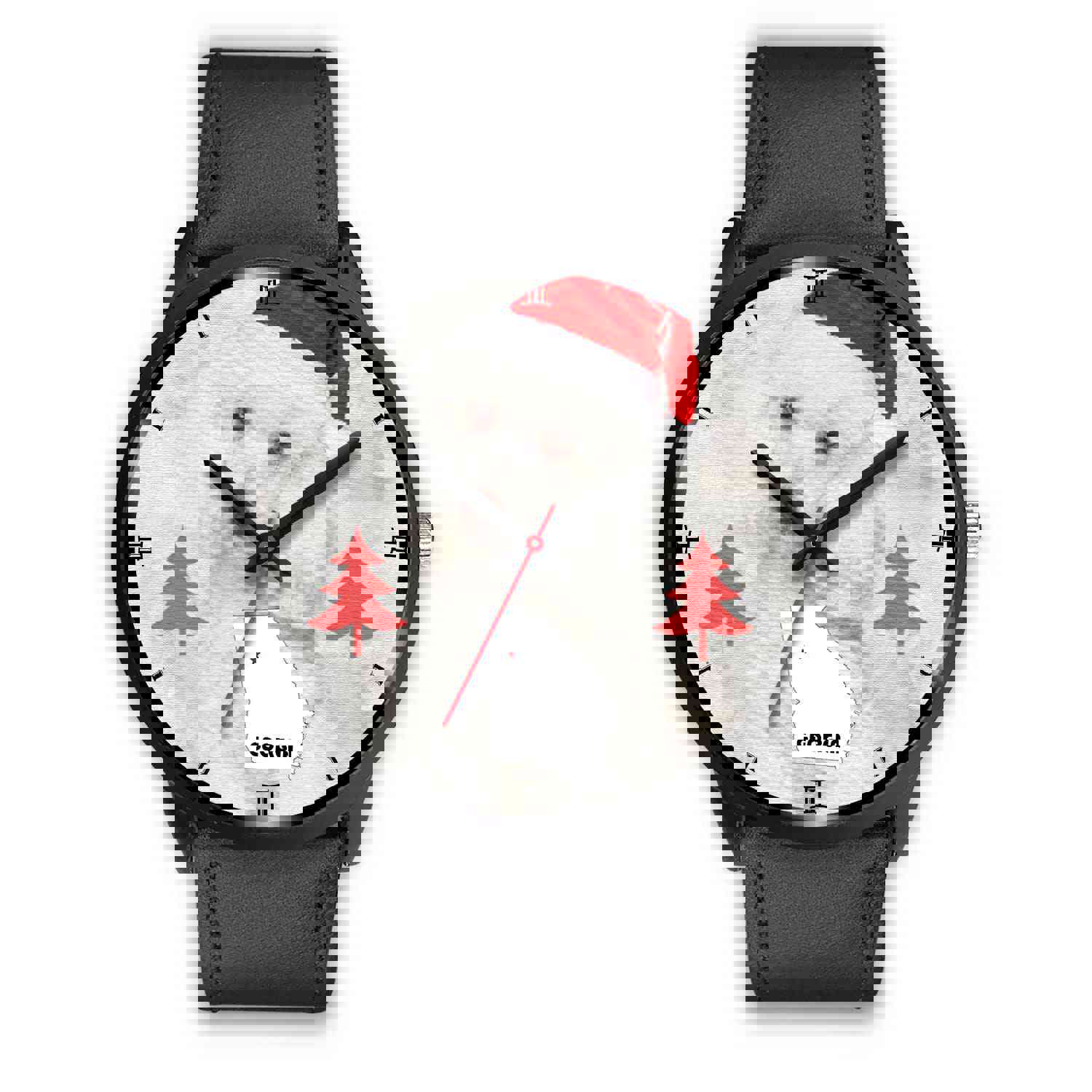Cute Poodle Dog Georgia Christmas Special Wrist Watch