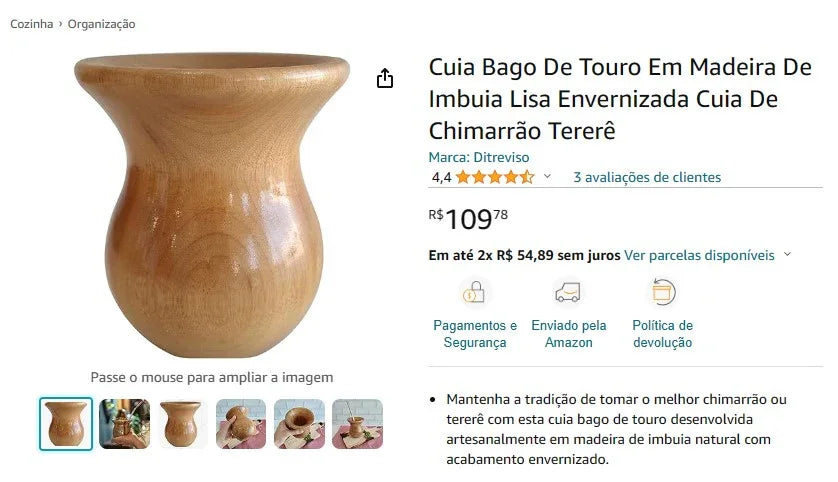 Chimarrão Set - Traditional Brazilian Mate Tea Kit (4 Items)