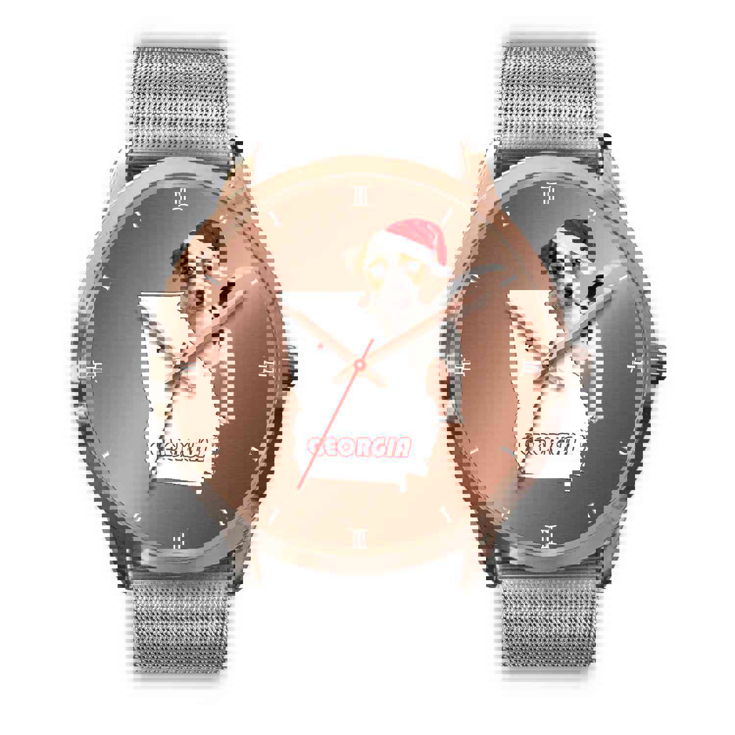 Jack Russell Terrier Georgia Christmas Special Wrist Watch