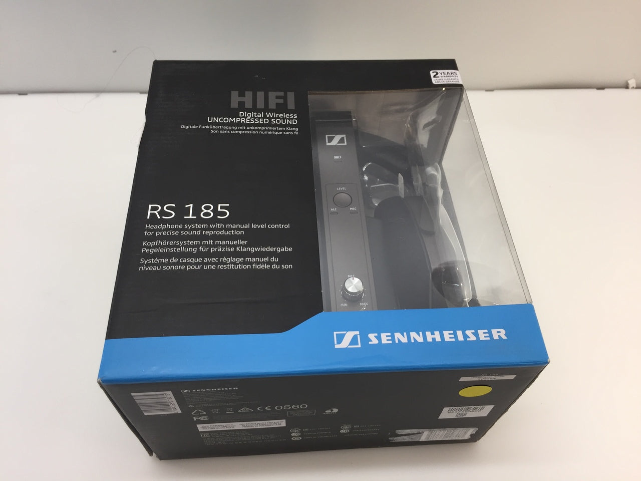 Sennheiser RS 185 RF Wireless Headphones - Black (NOB)