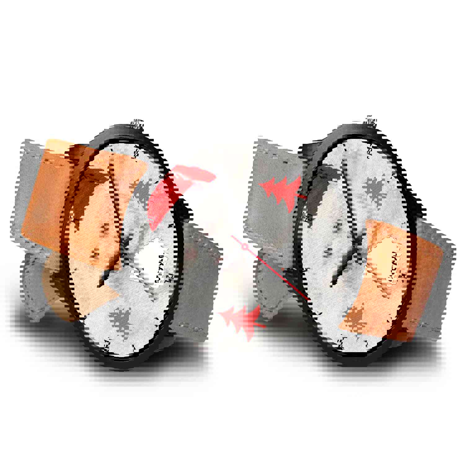 Cute Poodle Dog Georgia Christmas Special Wrist Watch